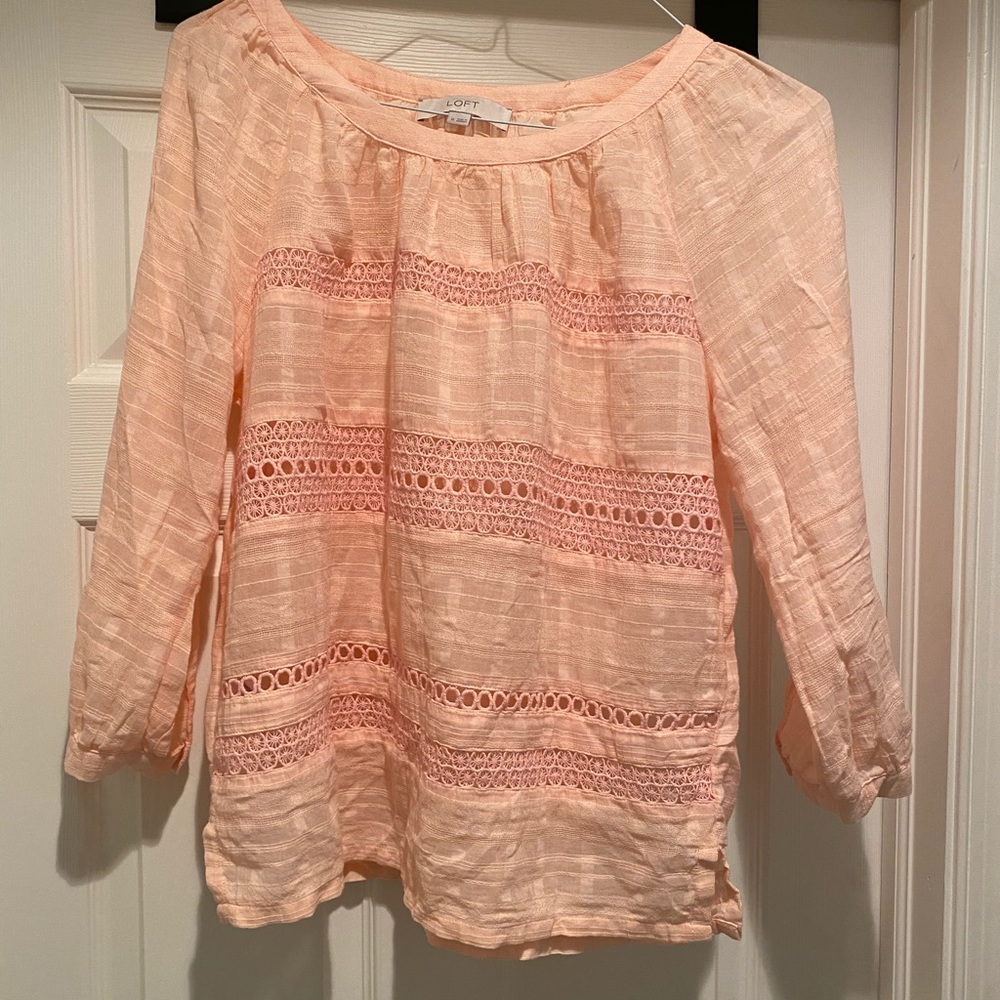 LOFT Longsleeve Lightweight Spring Top, Sz M